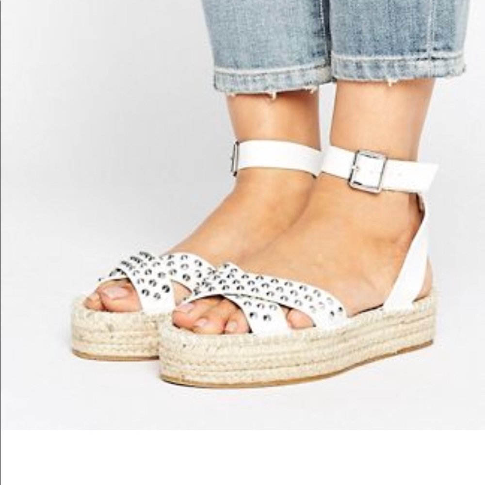 ASOS studded espadrilles sz 11